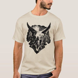 Triceratops Fossil Skull T - Shirt