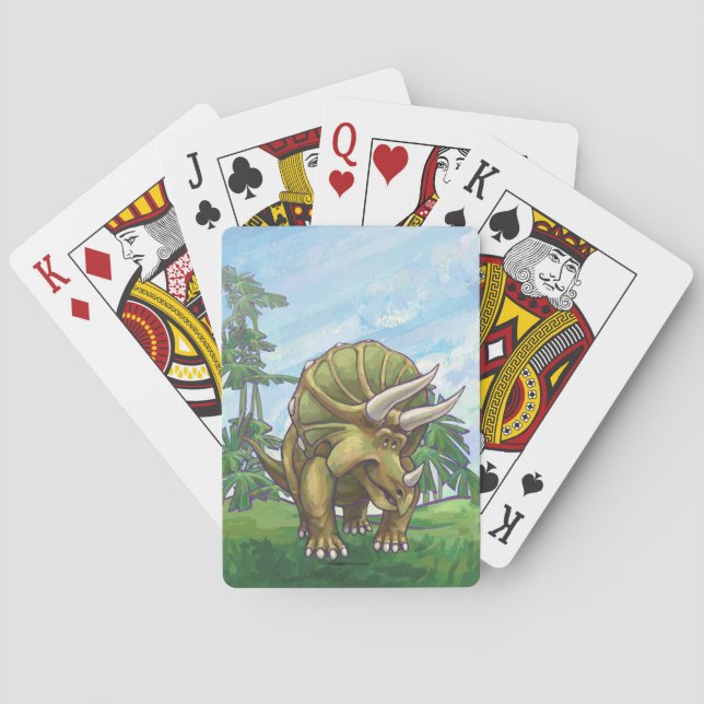 Triceratops-Geschenke u. Zusätze Spielkarten (Rückseite)