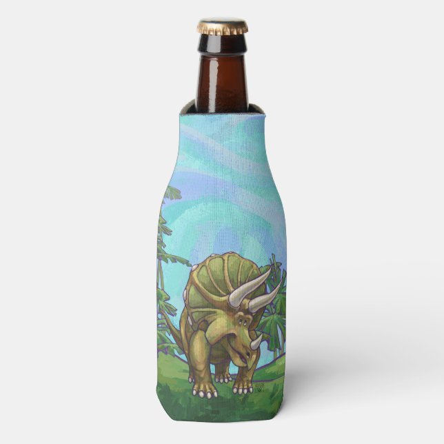 Triceratops Geschenke und Zubehör Flaschenkühler (Flaschenvorderseite)