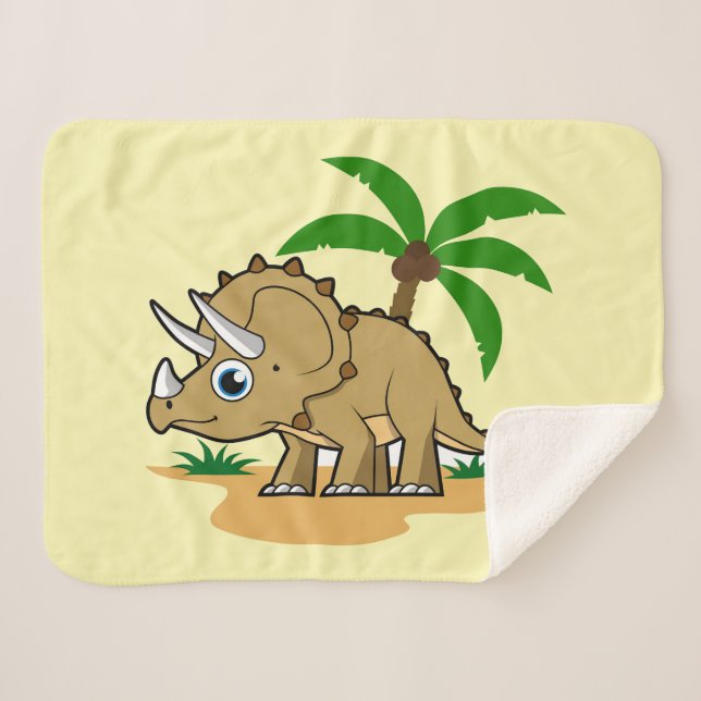 Triceratops in einem tropischen Klima. Sherpadecke (Vorderseite (Horizontal))