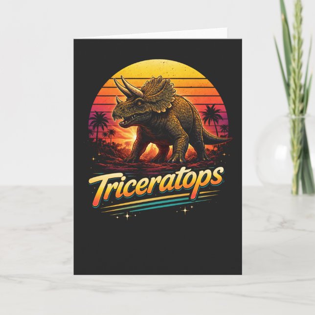 Triceratops Karte (Vorderseite)