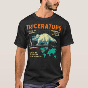 Triceratops Paläontologie Archäologie Dinosaurier T-Shirt