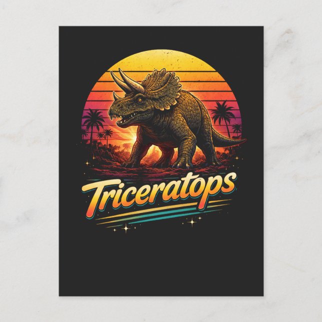 Triceratops Postkarte (Vorderseite)