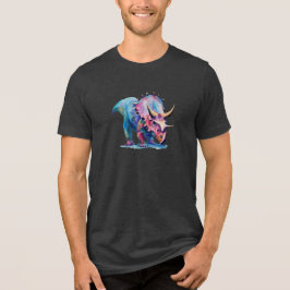 Triceratops Pracht: Unisex T-Shirt Tri-Blend Shirt