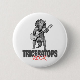 Triceratops Rocks Button