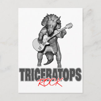 Triceratops Rocks Postkarte