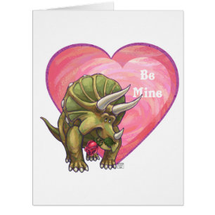 Triceratops Rote Rose Herz