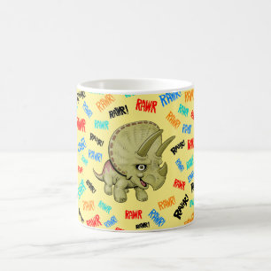 Triceratops sagt: "Rawr!" Kaffeetasse
