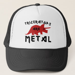 Triceratops sind Metall Truckerkappe