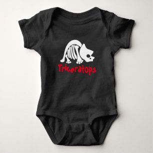 Triceratops Skeleton Baby Strampler