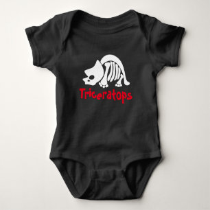 Triceratops Skeleton Baby Strampler
