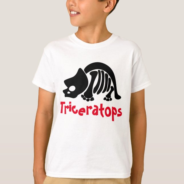 Triceratops Skeleton T-Shirt (Vorderseite)