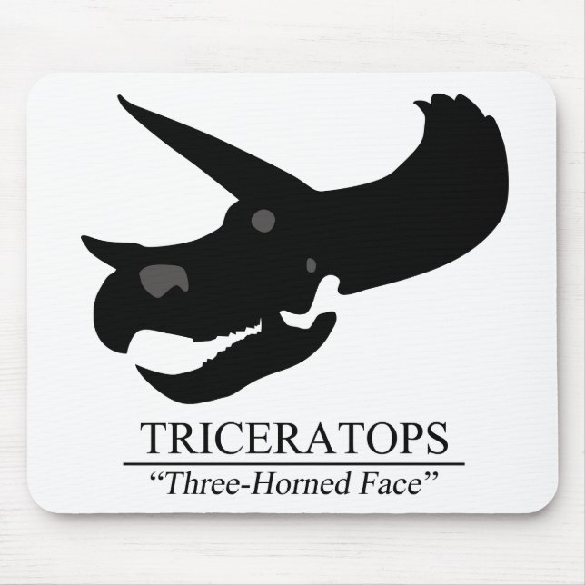 Triceratops Skull Mousepad (Vorne)