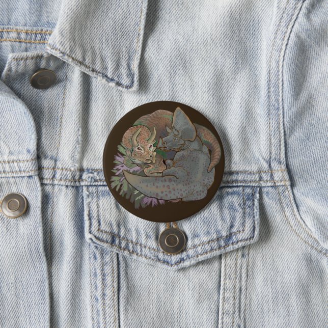 Triceratops Snuggles Button (Beispiel)