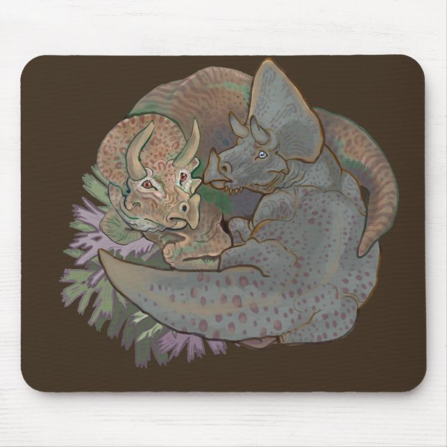 Triceratops Snuggles Mousepad (Vorne)
