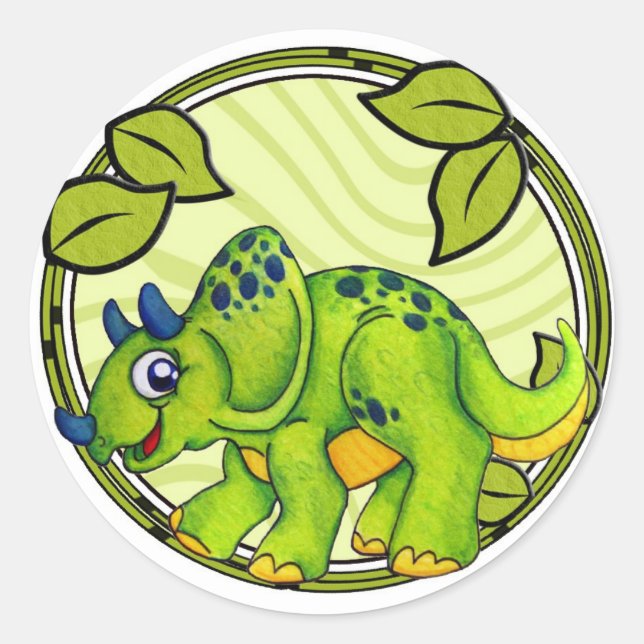 Triceratops Sticker (Vorderseite)