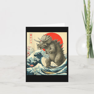 Triceratopszilla Triceratops Japanisch Art Funny L Karte