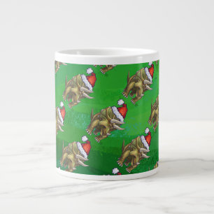 Tricerops Christmas Green Jumbo-Tasse