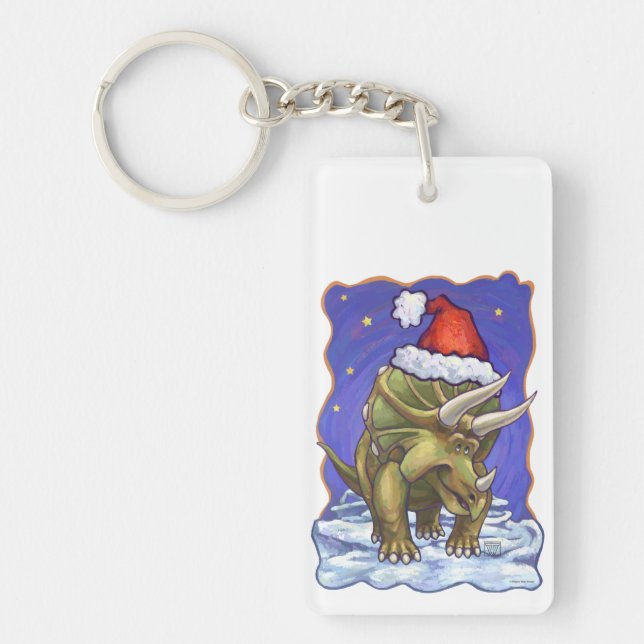 Tricerops Weihnachten Schlüsselanhänger (Vorderseite)