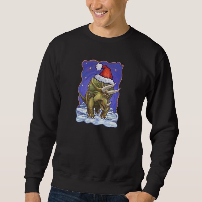 Tricerops Weihnachten Sweatshirt (Vorderseite)