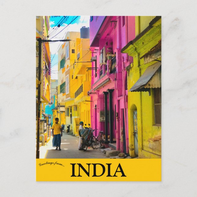 Trichur Kerala India Postkarte (Vorderseite)