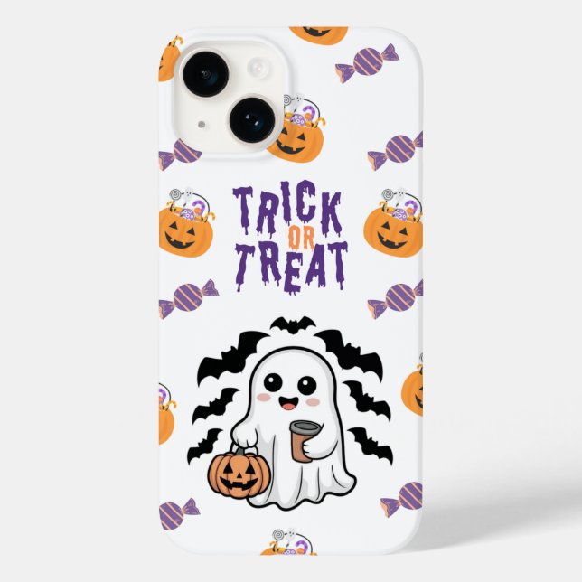 Trick de fantôme mignon ou traiter coque iphone Ha (Verso)