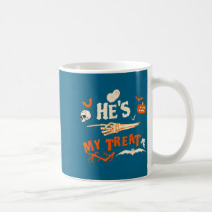 Trick lustiger Skelett Halloween passende Paare Kaffeetasse