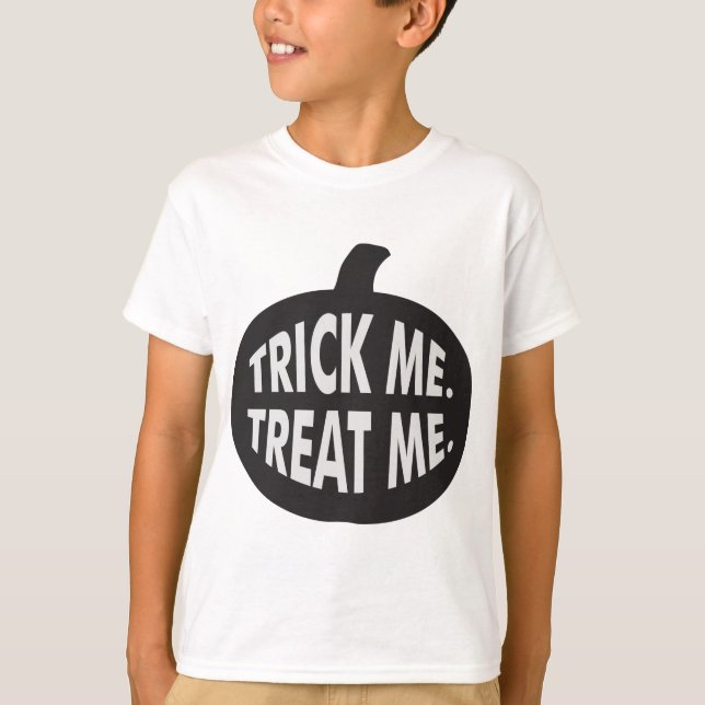 Trick Me-Leckerei B/W T-Shirt (Vorderseite)
