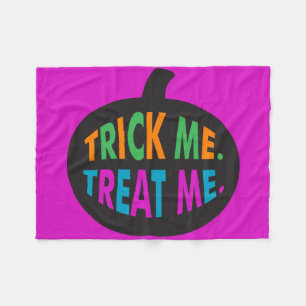 Trick Me Leckerei Me, Halloween Multi-Color Fleecedecke