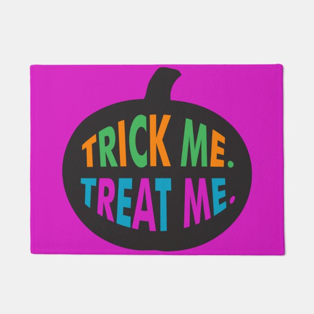 Trick Me Leckerei Me, Halloween Multi-Color Fußmatte (Vorderseite)