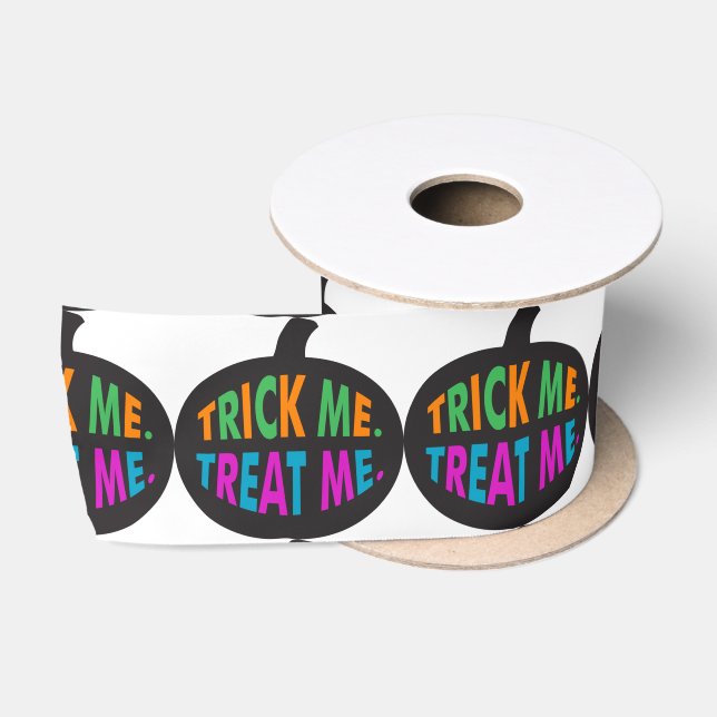Trick Me Leckerei Me mehrfarbig Satinband (Spule)