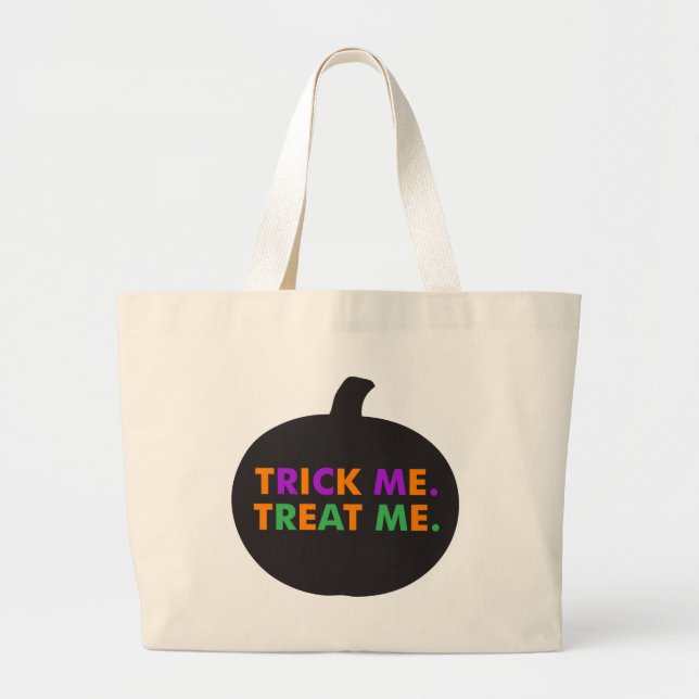 Trick Me Leckerei Me, Multi-Colors Jumbo Stoffbeutel (Vorne)