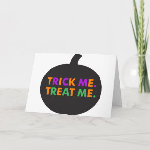 Trick Me Leckerei Me, Multi-Colors Karte