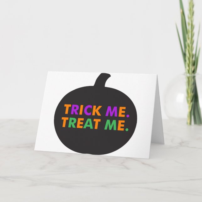 Trick Me Leckerei Me, Multi-Colors Karte (Vorderseite)