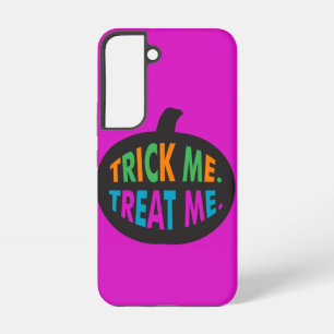 Trick Me Treat Me, Halloween Mehrfarbig Samsung Galaxy Hülle