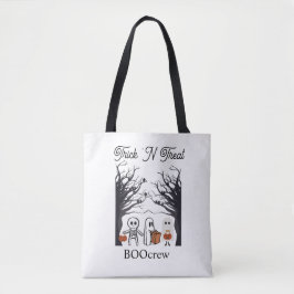 🎃 Trick’N’ Treat BOOcrew Tote Bag | Cute Hallowee Tasche