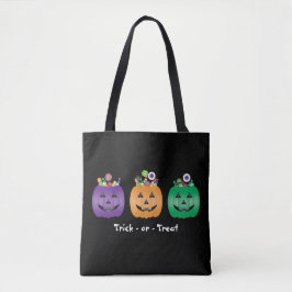 Trick oder behandeln Halloween-Kürbislaterne Candy Tasche