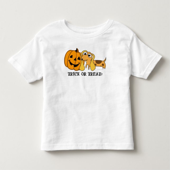 Trick oder behandeln Kinder Halloween Welpen T - S Kleinkind T-shirt (Vorderseite)