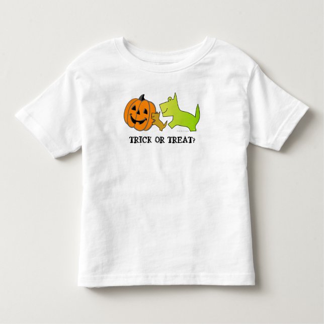 Trick oder behandeln Kinder Halloween Welpen T - S Kleinkind T-shirt (Vorderseite)