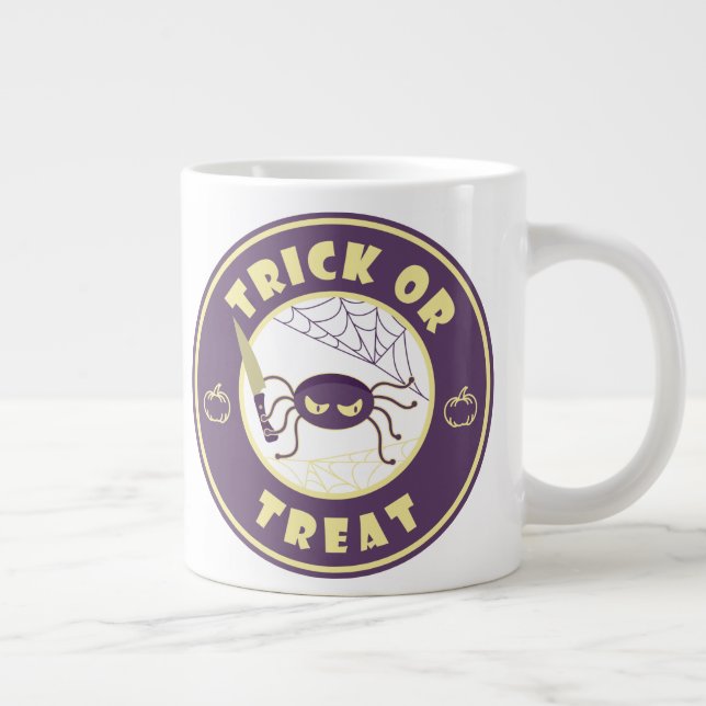 Trick oder behandle halloween Starbucks style m Jumbo-Tasse (Rechts)