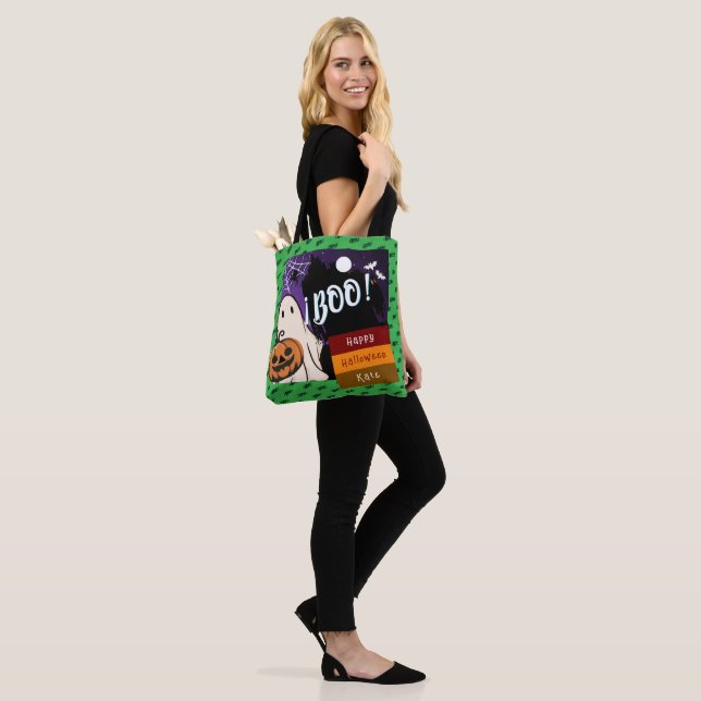 Trick oder Behandlung, Name persolated halloween p Tasche (Am Model)