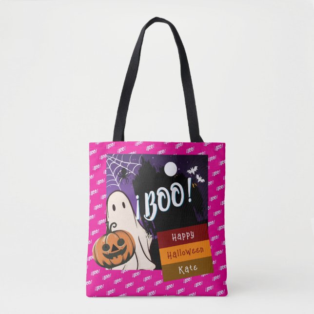 Trick oder Behandlung, Name persolated halloween p Tasche (Vorderseite)