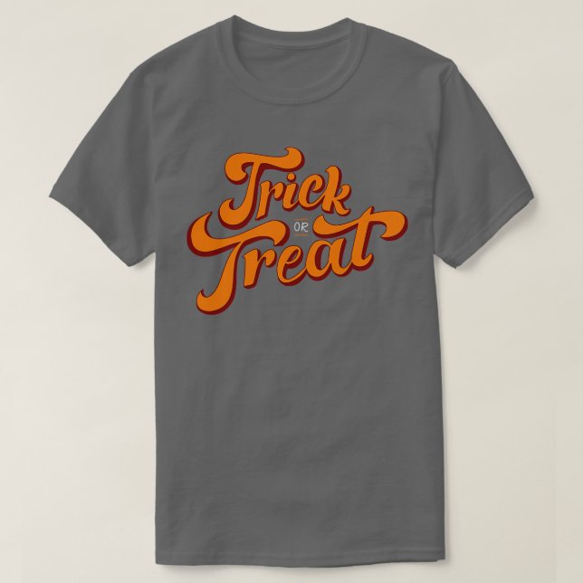 Trick oder Behandlung T-Shirt (Design vorne)