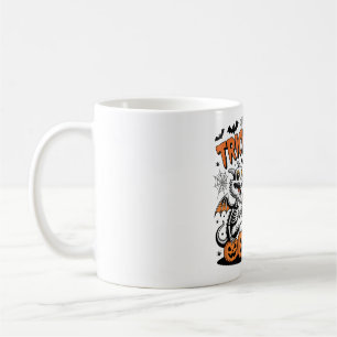 Trick oder Bierskelett Dragons Halloween Art Kaffeetasse