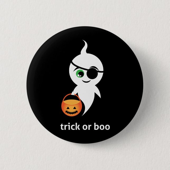 Trick oder Boo Button (Vorderseite)