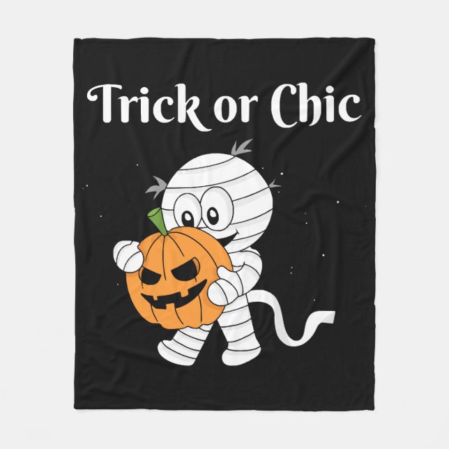 Trick oder Chic Fleecedecke (Vorderseite)