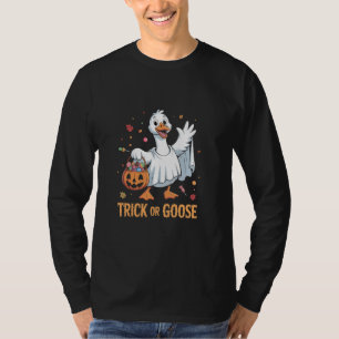 Trick oder Gänsehaut Halloween Gänsefreunde T-Shirt
