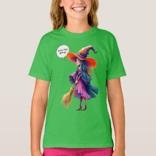 Trick oder geil, Liebling! Hexe mit Besen, Halle T-Shirt