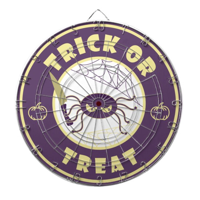 Trick oder gönnen halloween Starbucks Stil Dartscheibe (vorne)