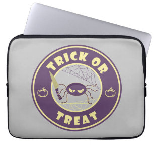 Trick oder gönnen halloween Starbucks Stil Laptopschutzhülle